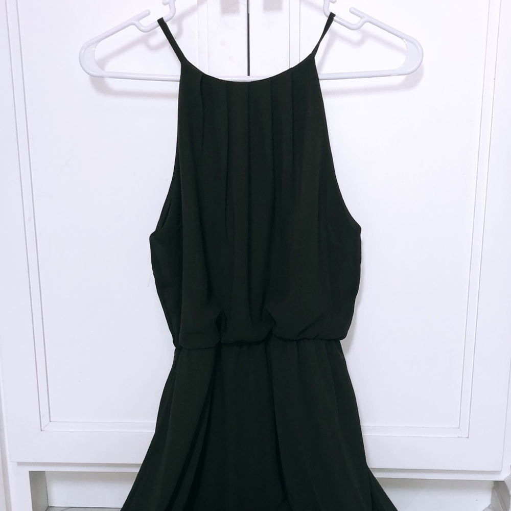 Olive Green Flowy Dress